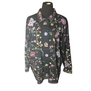 The Quacker Factory Embroidered Beaders Women’s Jacket, size 1X.
